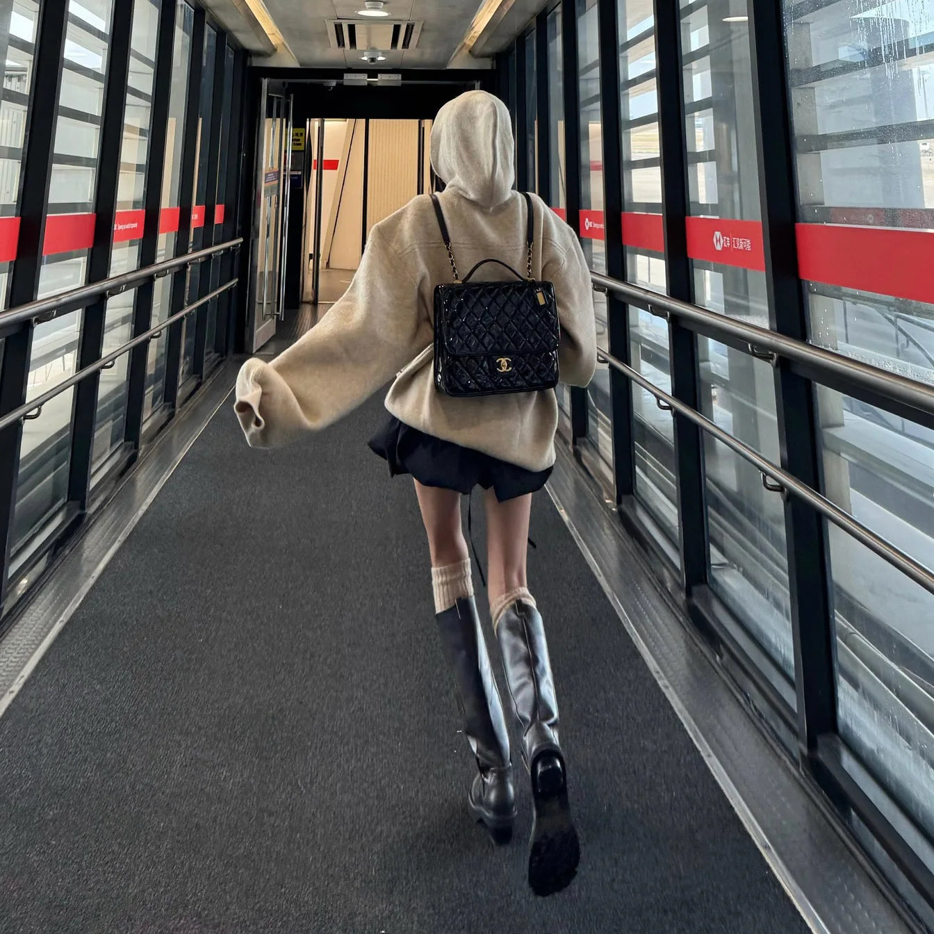 2025 Autumn Knitted Solid Casual Women's Hoodie Winter Korean Thick Warm Loose Oversized Hoodie Sweatshirt Y2k Streetwear Women