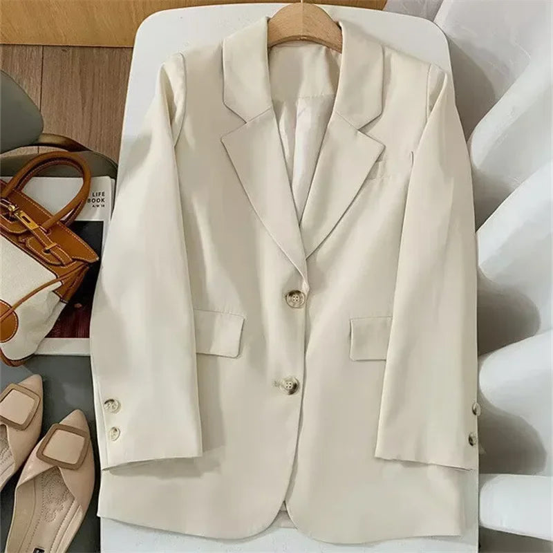 Blazer Woman Spring/autumn New Korean Fashion Coats Office Lady Outerwears Youthful Woman Clothes Elegant Stylish Blazers
