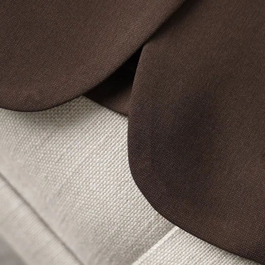 Brown Blazer for Women, Spring and Autumn, Workplace Style, Versatile, Casual, Long-Sleeved Small Suit Jacket