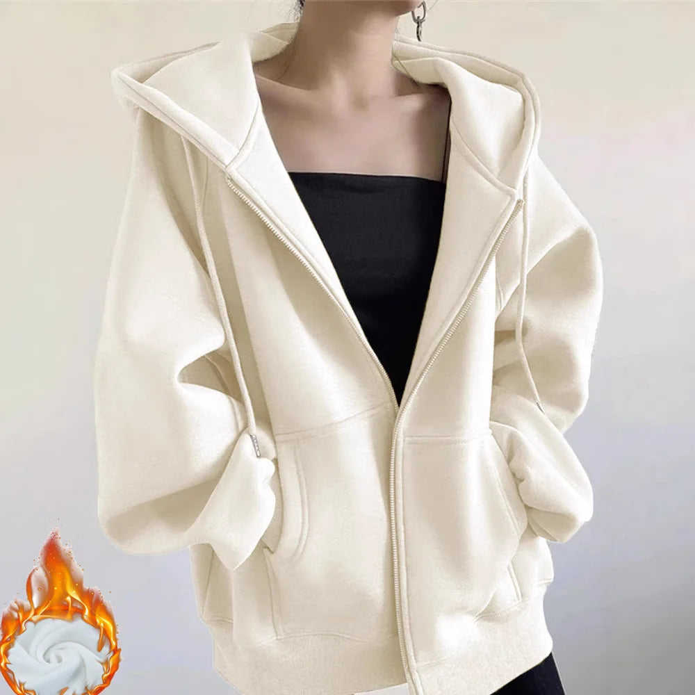 Maillard sweater jacket women's spring and autumn new popular autumn and winter velvet thickened American retro baseball jersey