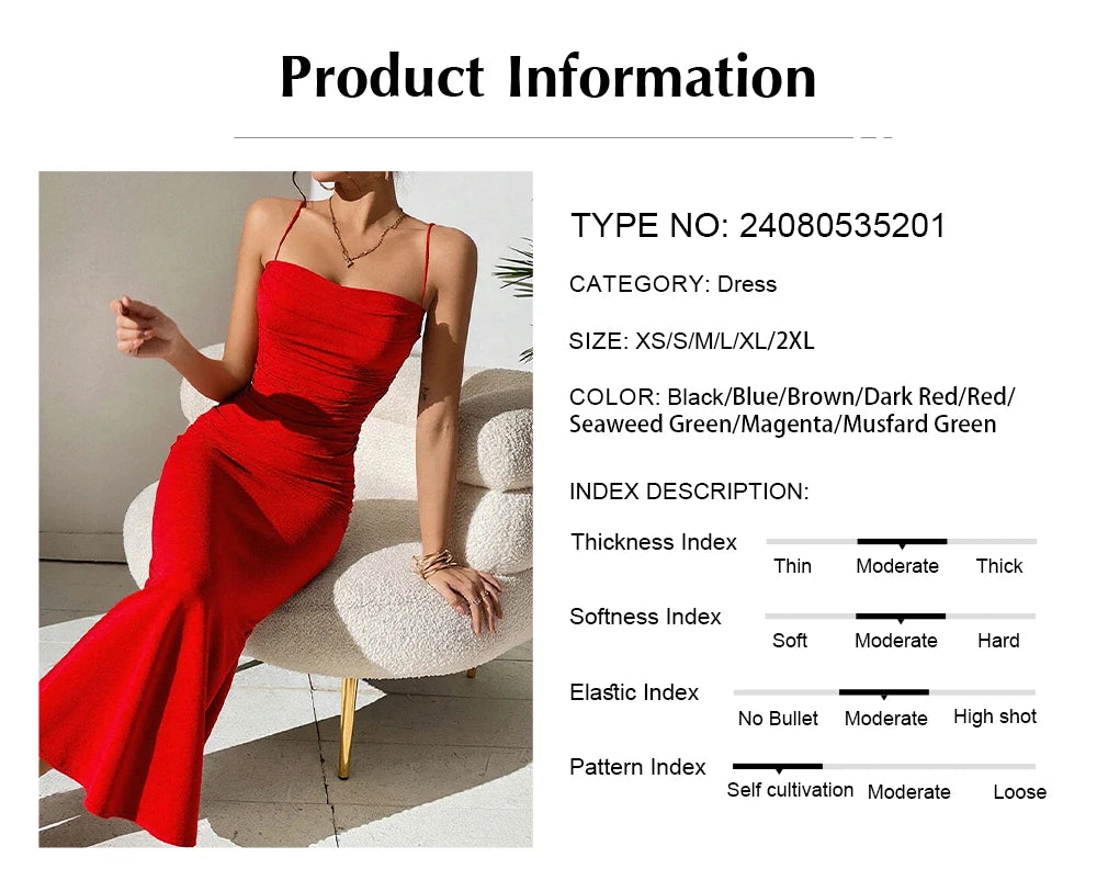 New Arrival Glamorous Satin Dress Sleeveless Mermaid Fit for Christmas Party Winter Wedding Guest Fashionable Elegant