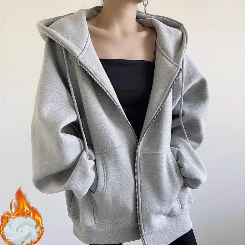 Maillard sweater jacket women's spring and autumn new popular autumn and winter velvet thickened American retro baseball jersey