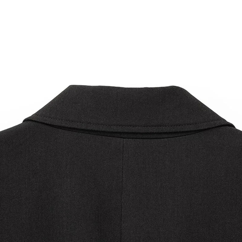 2025 New Women Fashion Blazer Elegant Turn-Down Collar Long Sleeves Suit Jacket Single Breasted Office Ladies Blazers Coats