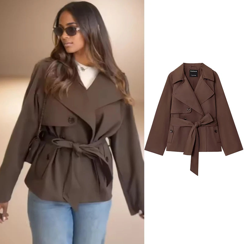 Women's 2025 New Autumn Jackets Fashion Loose Long-Sleeved Coats Chic Street Elegant Women's Autumn Travel Warm Jackets