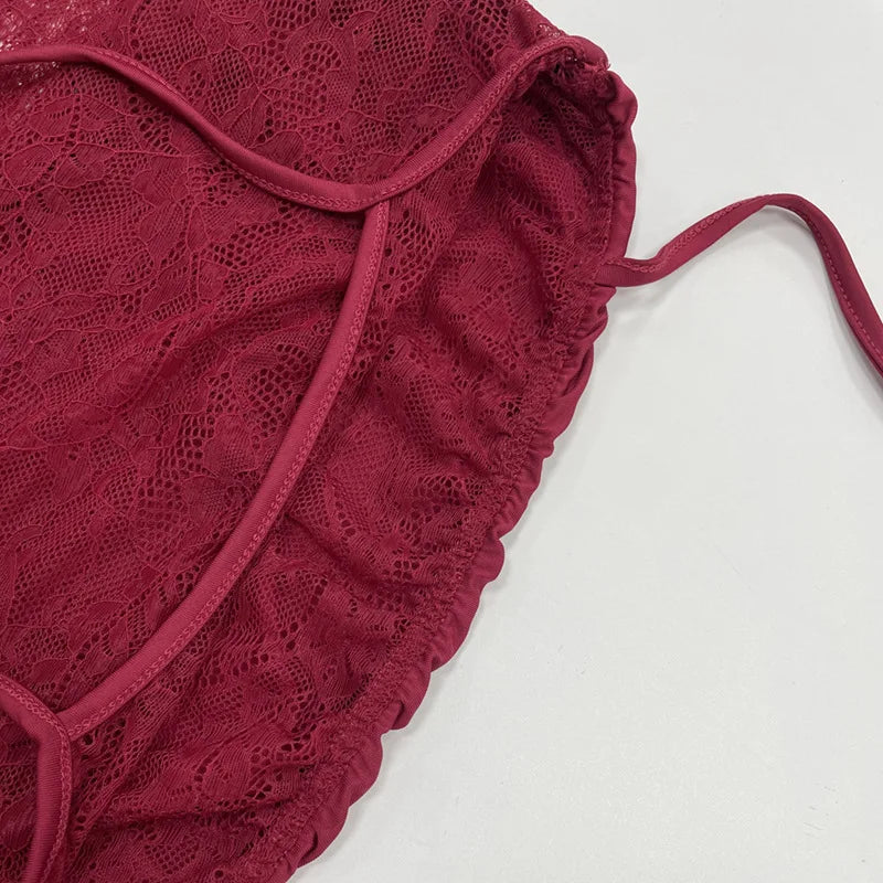 2026 European American Sexy Splicing Hollow See Through Lace Shoulder Strap Slim Slit Long Skirt Elegant Party Evening Dress