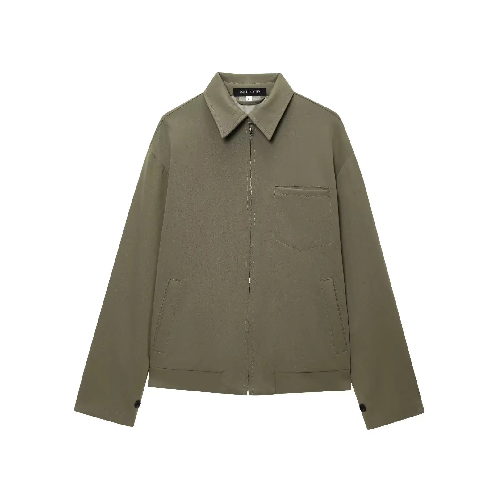 HH Autumn Bomber Jacket For Women Fashion High Street Long Sleeve Zipper Coat Casual Loose Elegant Solid Female Outerwear