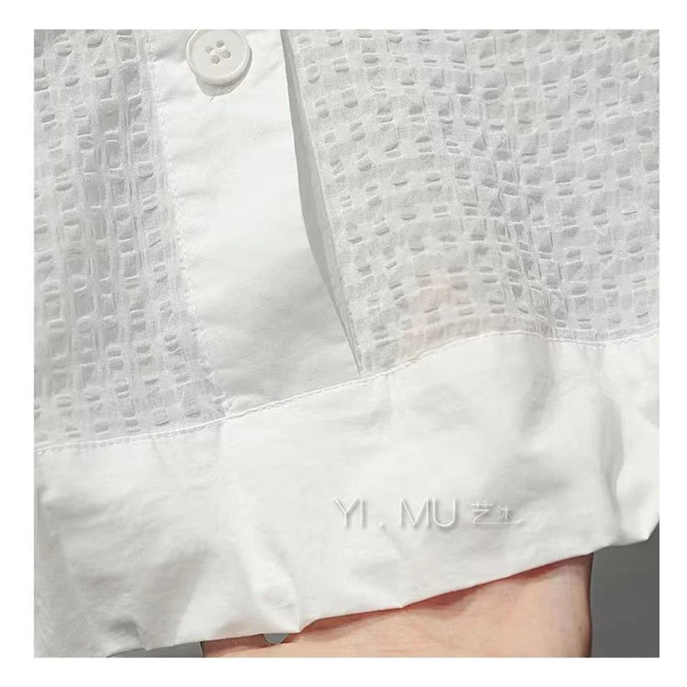 Woman Clothing T-shirts High-grade Short-sleeved Shirt Women's Summer Loose Slim Drawstring Shirt Design Sense Niche Short Top