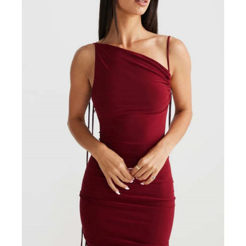 Women Sexy Solid Bodycon Maxi Dress Summer New Sleeveless Backless Slim Long Dresses Ladies Elegant Birthday Party Club Vestidos