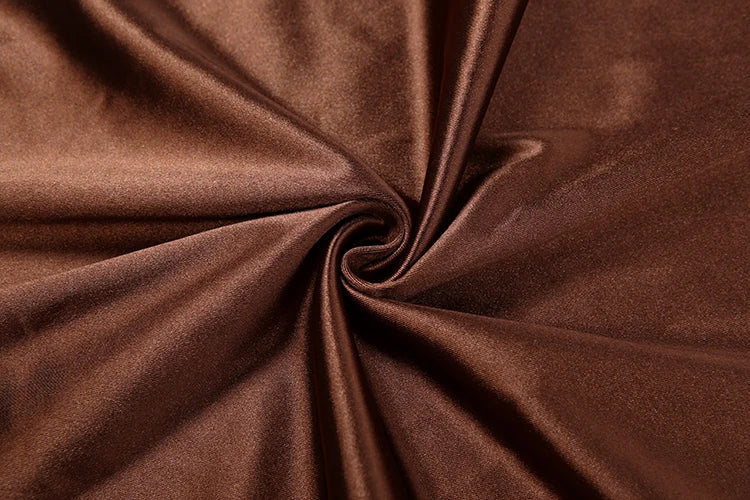 Sisterlinda Silky Satin Long Dress Woman Fashion Trend o-Neck Full Sleeve High Waist Robe Daily Casual Ruched Elegant Vestidos