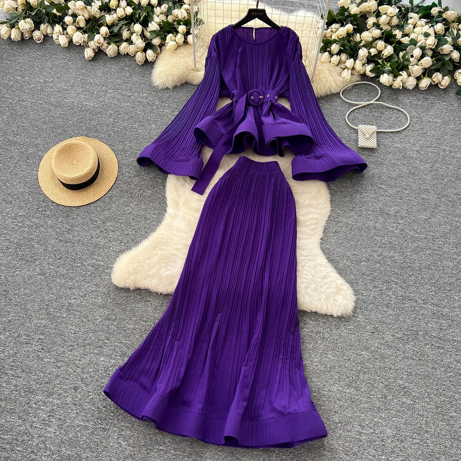 Chic Elegant flare sleeve hollow out fairycore Vacation Party Women Summer A-line Vestidos  women clothing