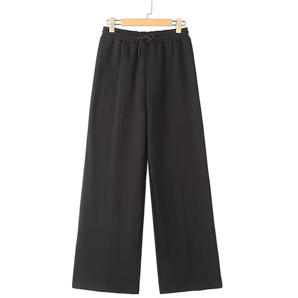 HH Bomber Jacket Pant Sets For Women Casual Long Sleeve Zipper Coat Vintage Solid Sweatshirt Outfits Autumn Woman Streetwear