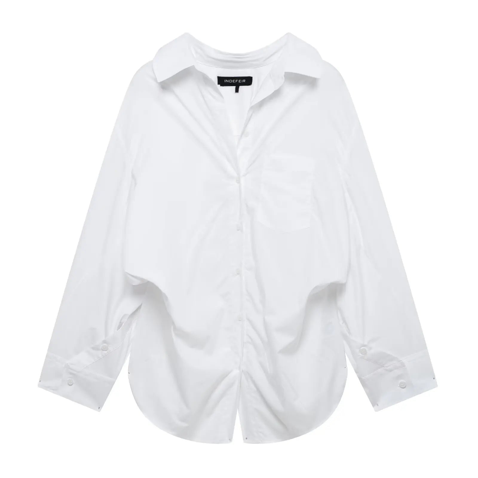 HH Women Fashion Versatile Striped Long-sleeved 8-Color Shirt Female New Splicing Loose Lapel Single-breasted Casual Shirts