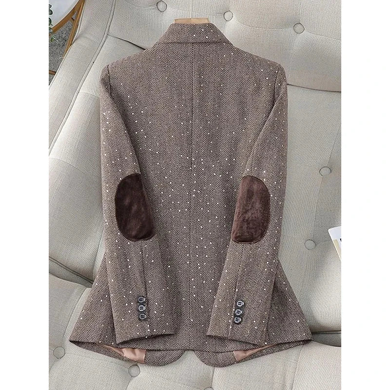 2026 Spring Autumn Self Cultivation Design Sense Women's Blazer Coat Comfortable Korean Version Loose Ladies Suit Jacket