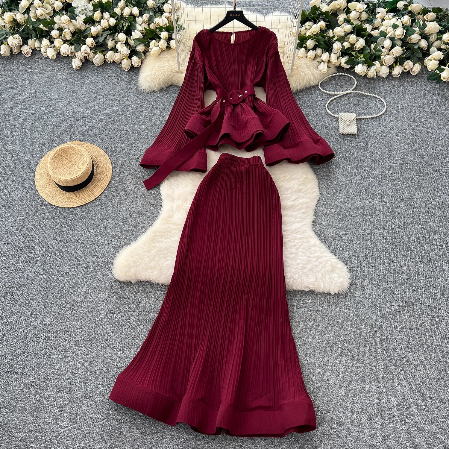 Chic Elegant flare sleeve hollow out fairycore Vacation Party Women Summer A-line Vestidos  women clothing