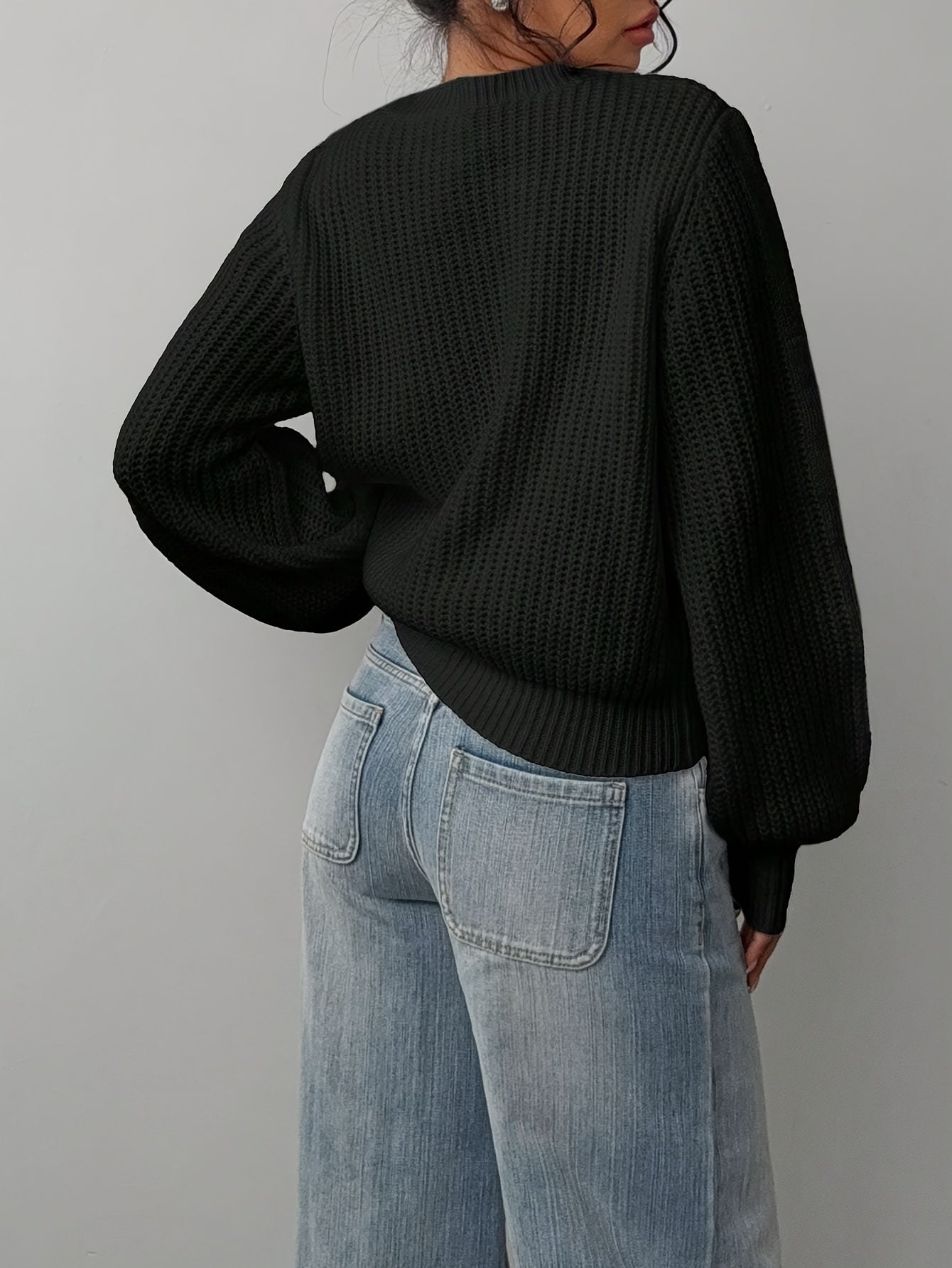 Women'S Elegant Soft Pink Sweater - Long Sleeve Round Neck Pullover, All-Season Everyday & Formal Outfits, Easy-Care Chic Sweater for Women, Cute Sweater, Versatile Wardrobe Staple, Simple Elegant Design, Quality Knitwear, St